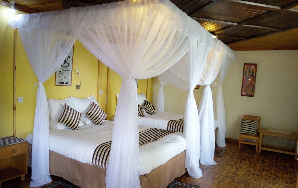 Interior of a banda at Kerio View