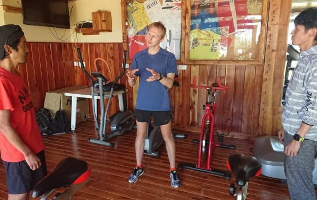 Training at the Kerio View gym